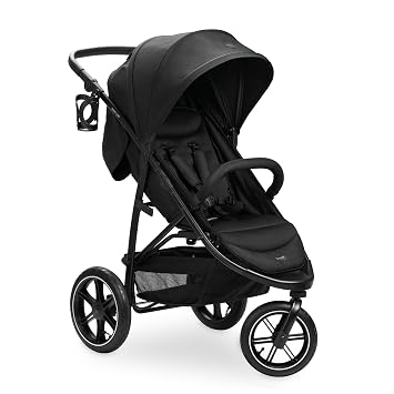 hauck Stroller Rapid 3 Air, Reclining Seat up to 48.5 lbs, Stroller with Air Wheels and Rear Suspension, Compact & Easy Fold, Sun Protection UPF 50+, Large Basket