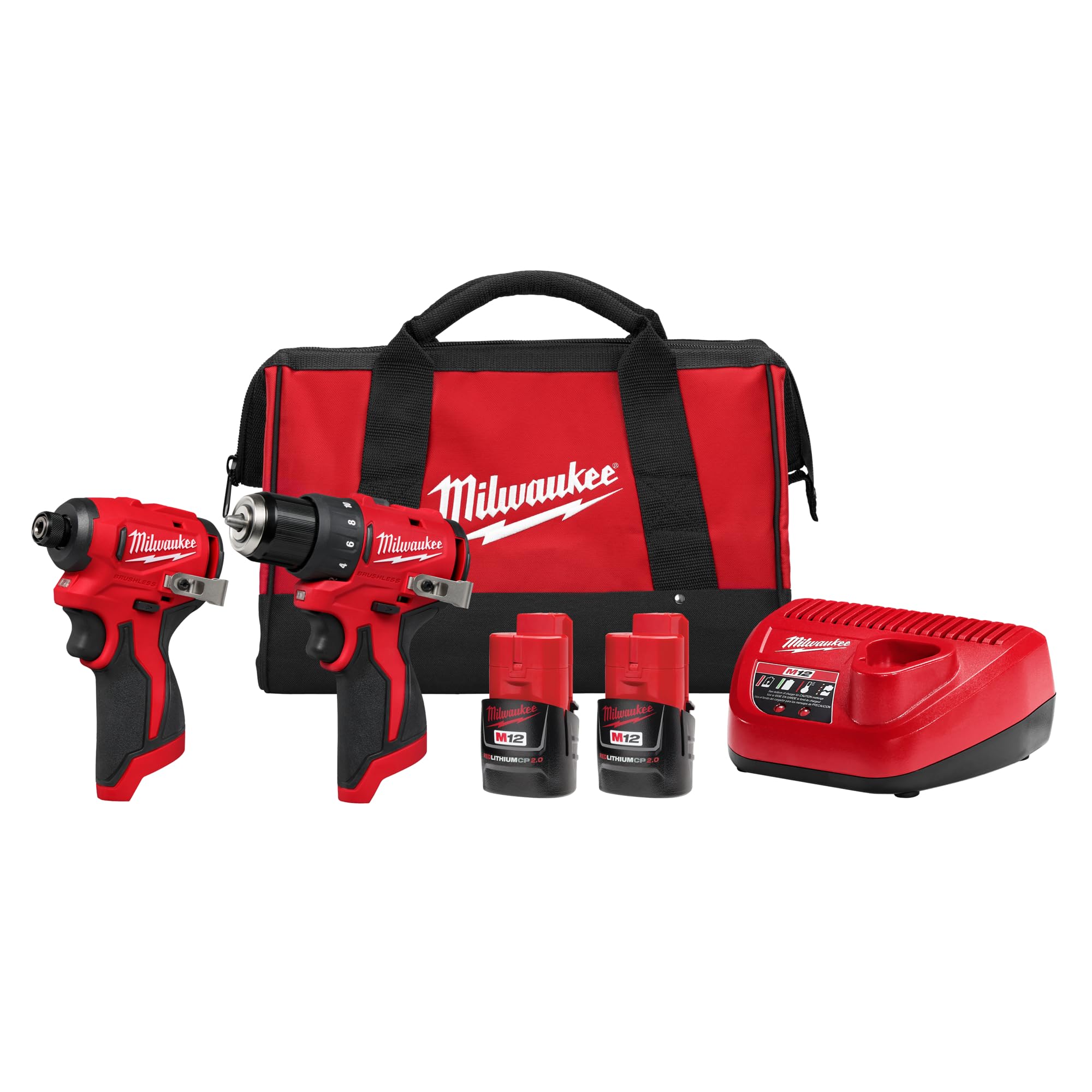 Milwaukee Electric - M12 SUBCOMPACT BRUSHLESS 2-Tool Combo KIT