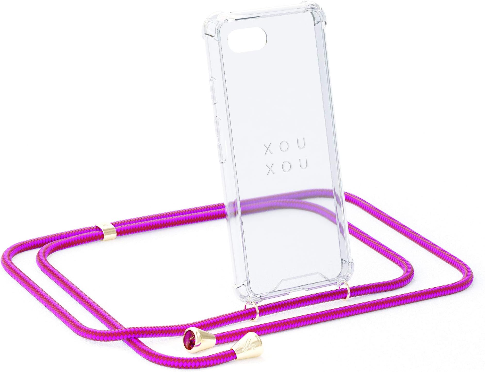 Xouxou Smartphone Necklace for iPhone 11 Pro (Case with Cord Strap) in Circus Pink