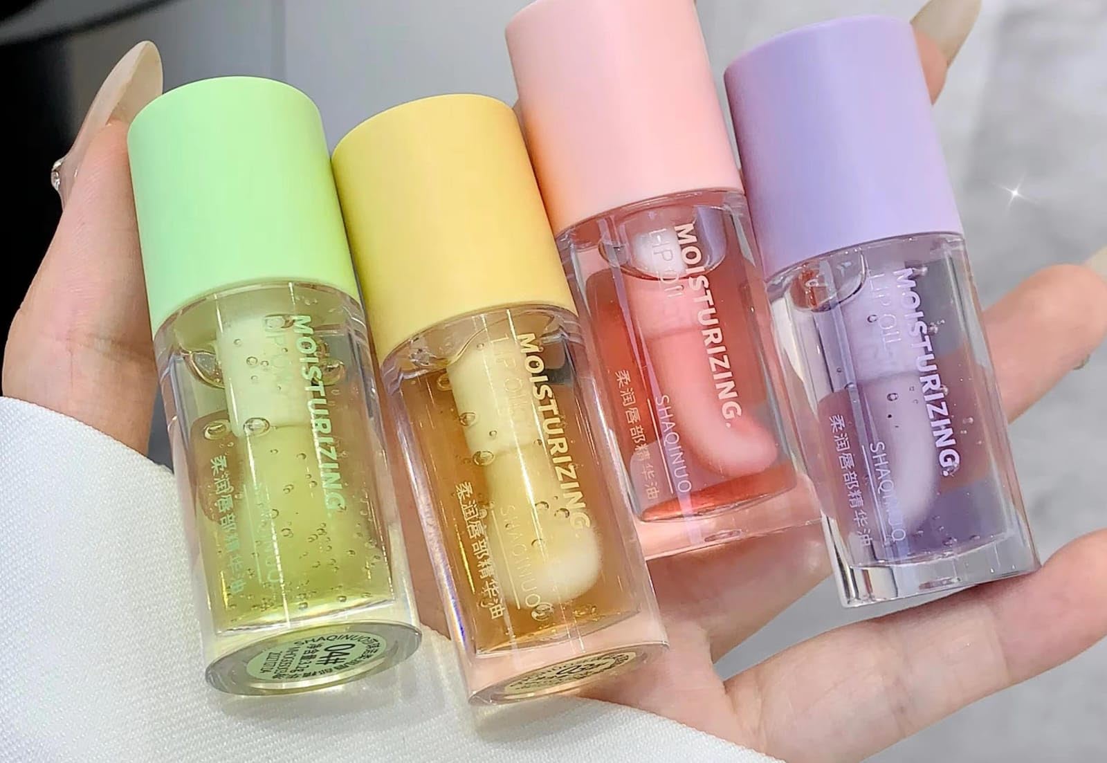 Wide-Empyrean Viral Korean Long Lasting Kawaii Lip Oil Lip Gloss High Glossy Moisturising Fruity Lip Balm Creamy All Types SKin Types Festive Gifting for Girls Pack of 2-image-16