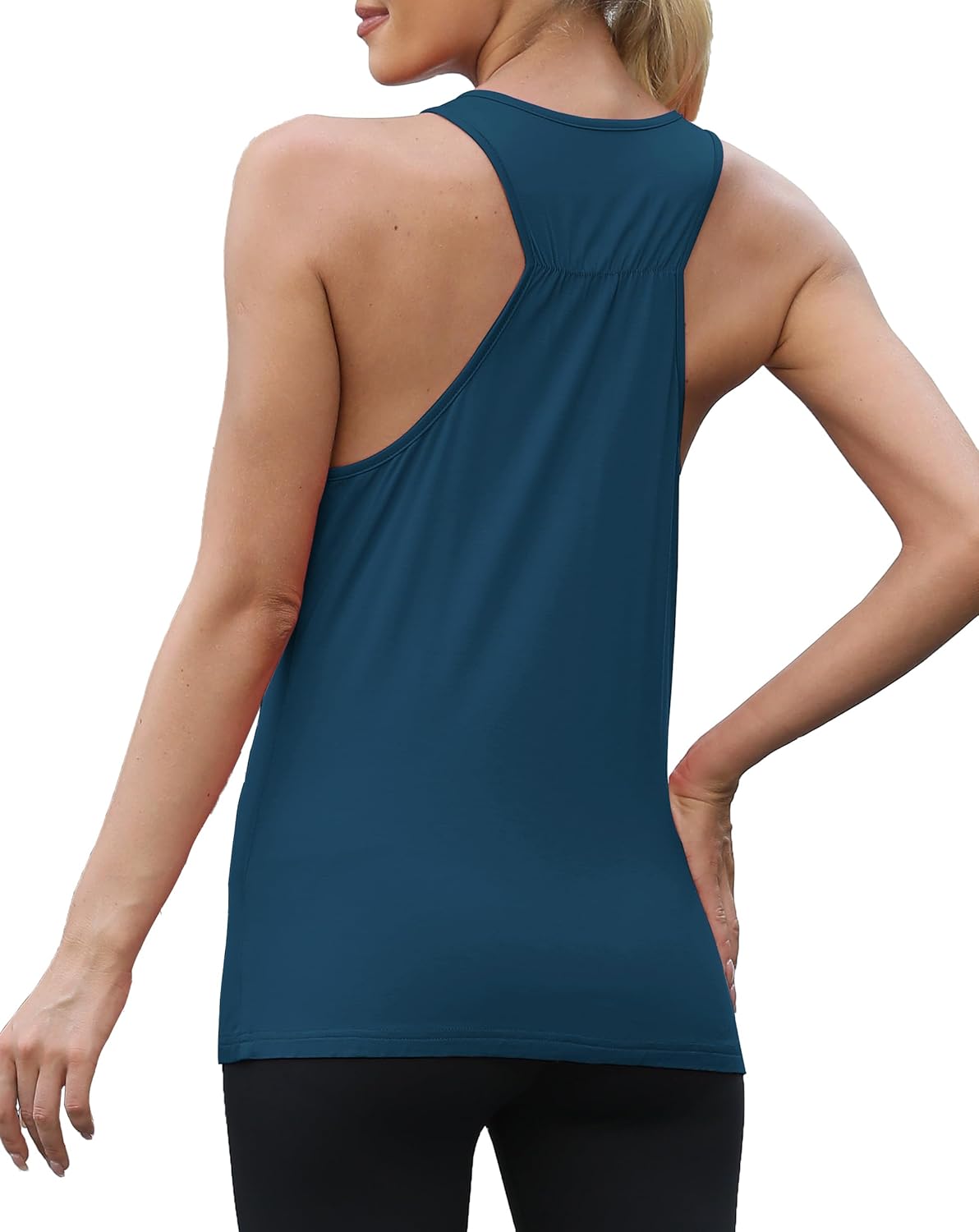 Mippo Workout Tops for Women Sleeveless Athletic Running Yoga Tank Tops Racerback Breathable Gym Sports Exercise Shirts - Image 4