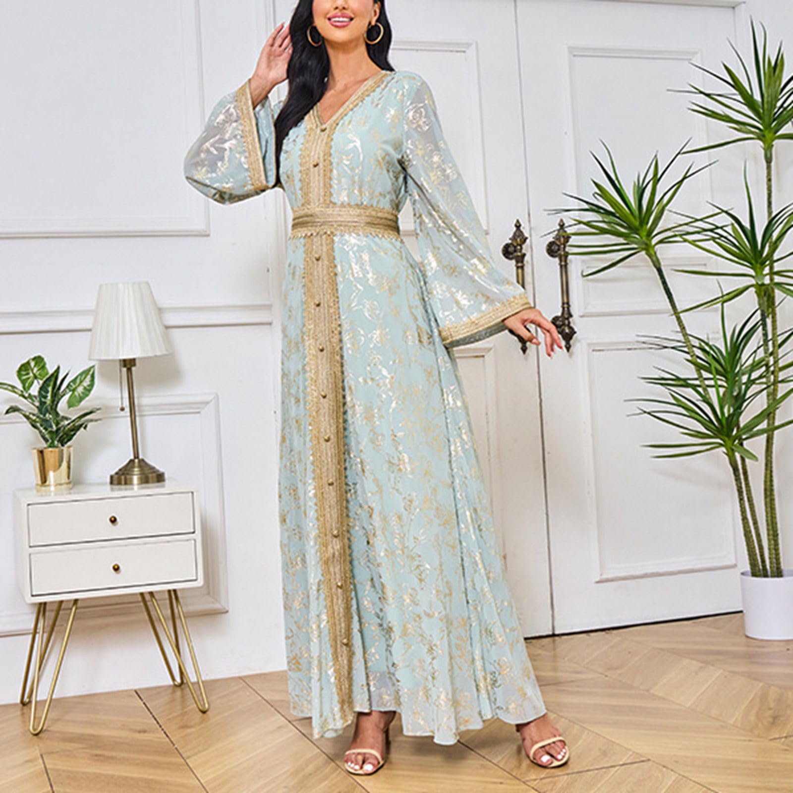 Genérico - Vestido para mujer, elegante, elegante, de noche, cóctel, ceremonia, informal, talla grande, encaje fluido, mediados de largo, boda, fiesta, verano, primavera, sexy A41