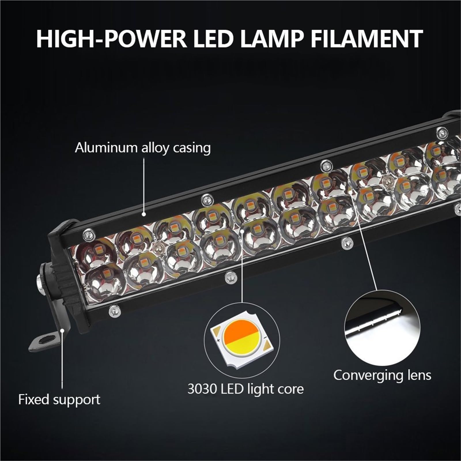 LED Fendinebbia Per YZ250F YZ450F YZ85 YZ125 YZ450F Faro Moto