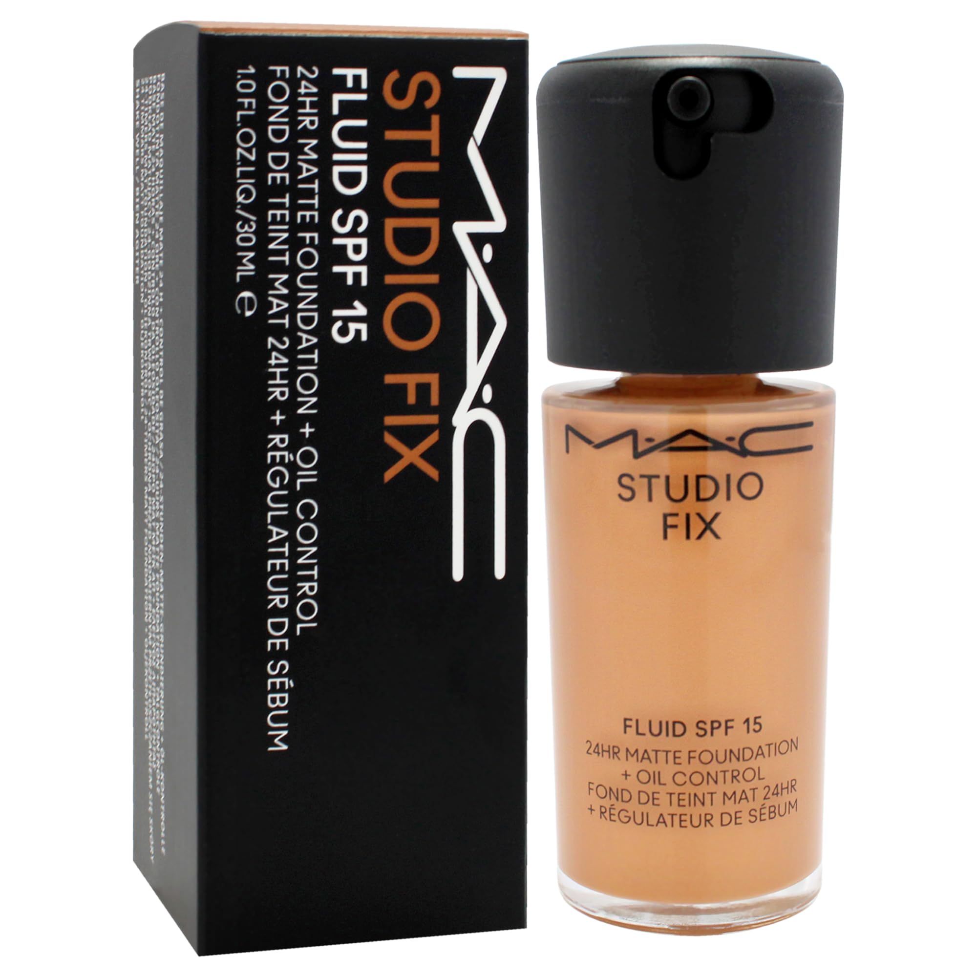 MAC Studio Fix Fluid SPF15 24HR Matte Foundation + Oil Control No.NW40 (30 ml), Cranberry, 30 ml (Pack of 1) - Image 3