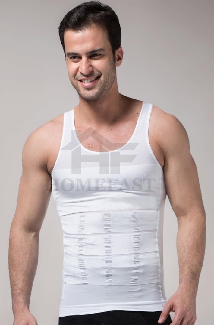 Mens Slimming Body Slim N Lift Shaper Belly Buster Underwear Vest Compression