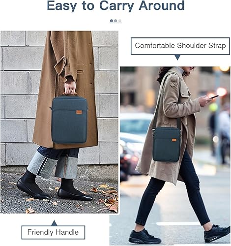 Vista 30 de MoKo Funda para tablet de 9 a 11 pulgadas, con asa para el hombro, se adapta a iPad Air M3 de 11 pulgadas, iPad A16 2025, Pro de 11 pulgadas, iPad