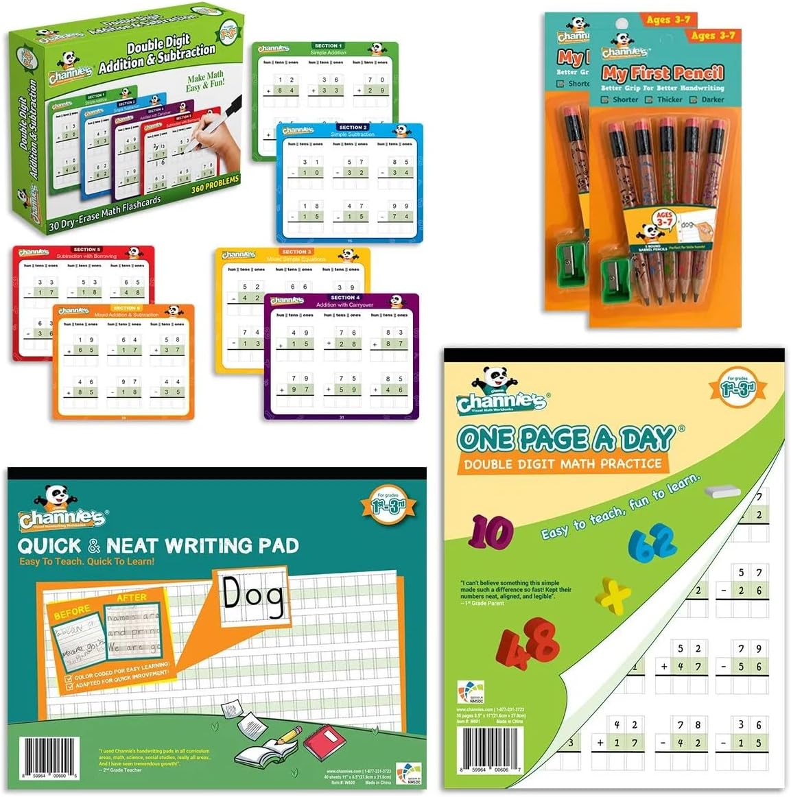 Continue Learning with Ease for Special Needs Medium Blocks, 2nd, 3rd, Dyslexia, Dysgraphia, ADHD, and Autism Grades