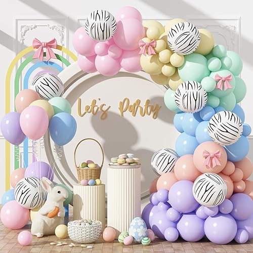 Miniatura 14 de Kit de Arco de Globos Rojo Amarillo Verde Azul 123 Piezas Globos de Arcoíris Guirnalda con Globo de Papel de Aluminio Estrella Globos de Fiesta de