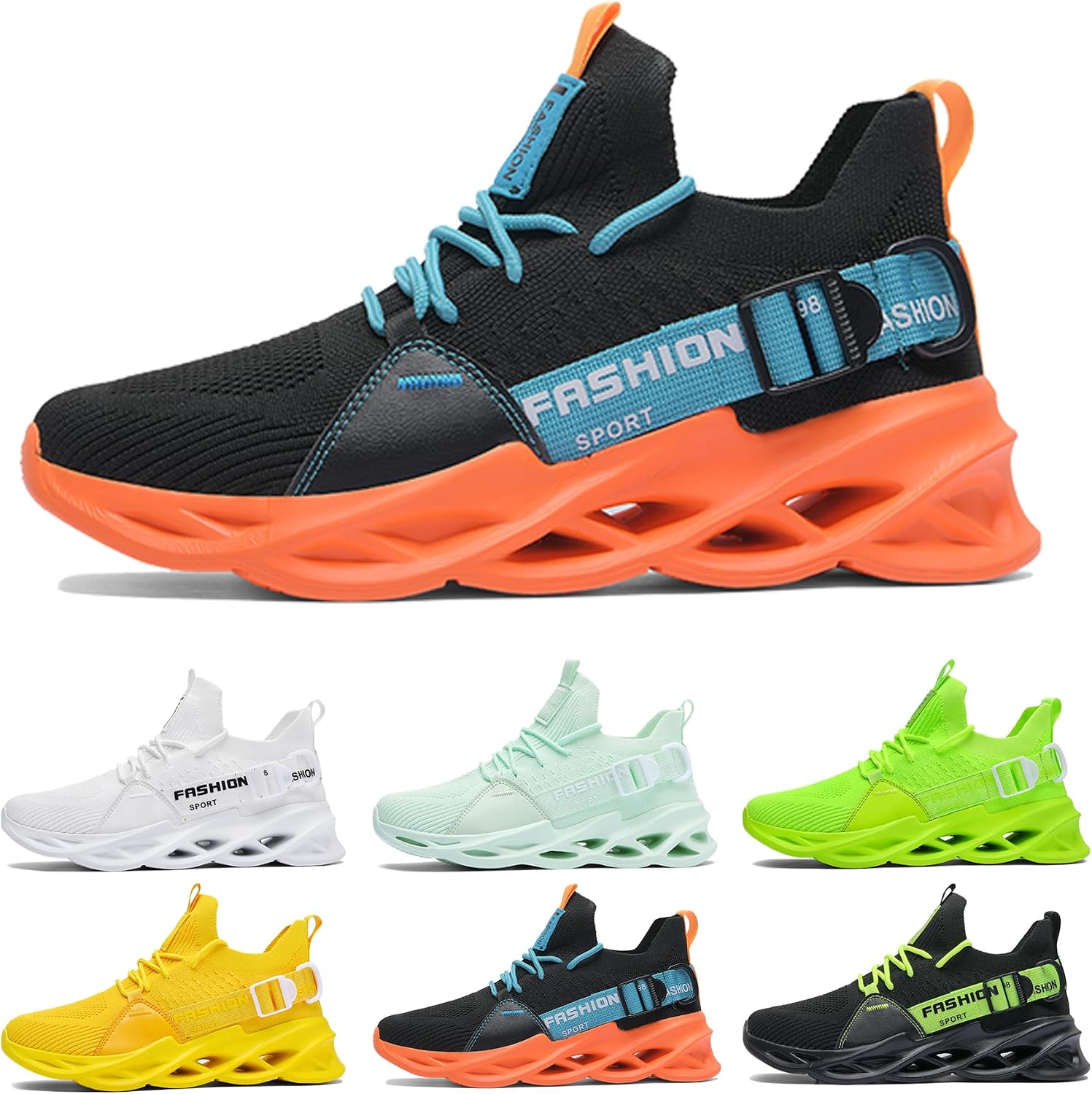 Running Shoes Men Women Sports Shoes Breathable Lightweight Trainers Road Running Shoes Outdoor Shoes Fashion Gym Fitness Trainers 36 EU 46 - 46 EU