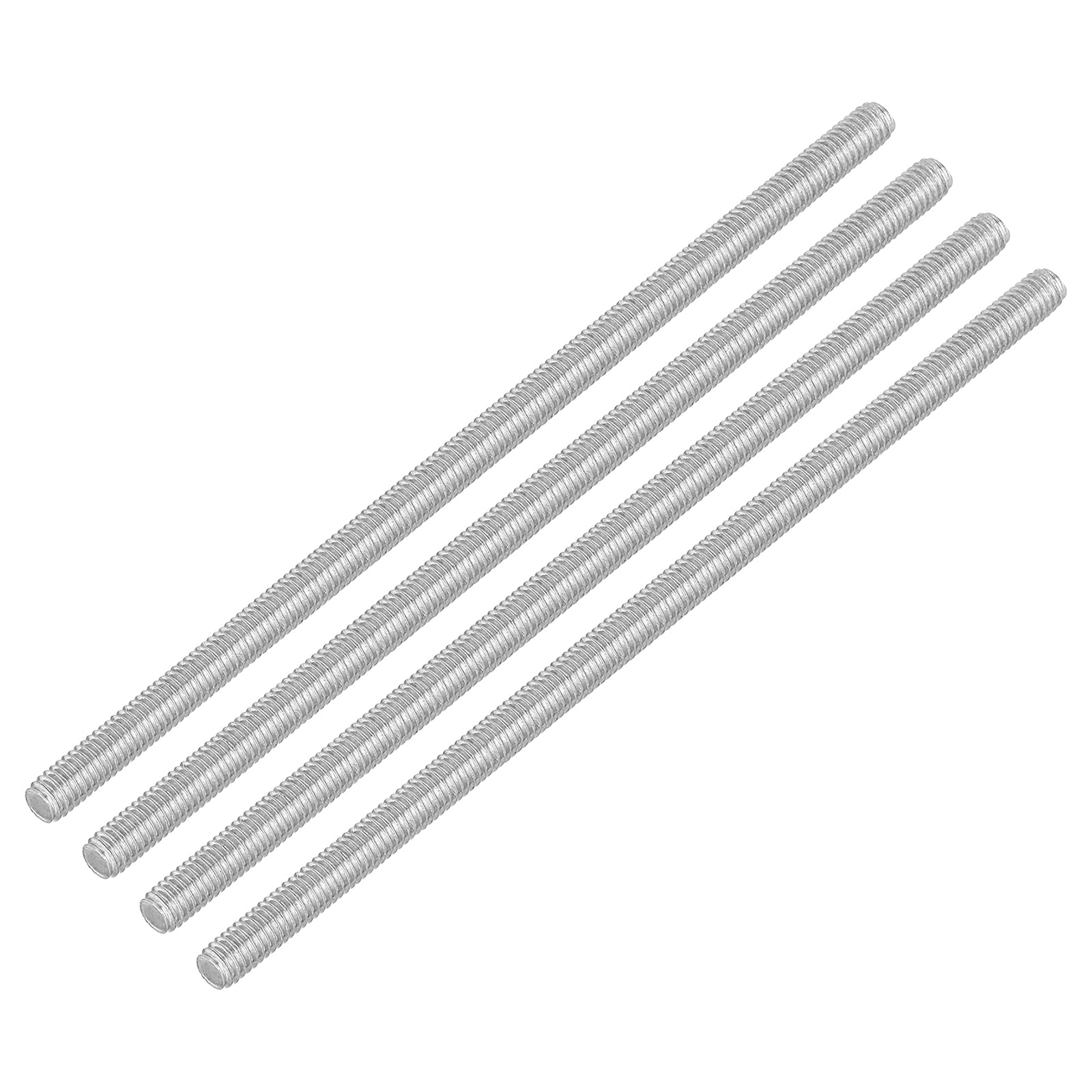 QUARKZMAN 4pz Asta Filettata Intera, M4 x 100mm Acciaio Inossidabile 304 Borchie Barra Filettatura Destra M4-0.7 Filo di Pece per Assemblaggio Mobili Macchinari