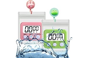 2 Pack Automatic Shower Shut Off Timer & Digital Timer