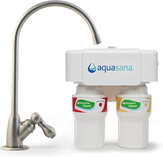 Aquasana 2Stage Under Sink Water Filter System Kitchen Counter