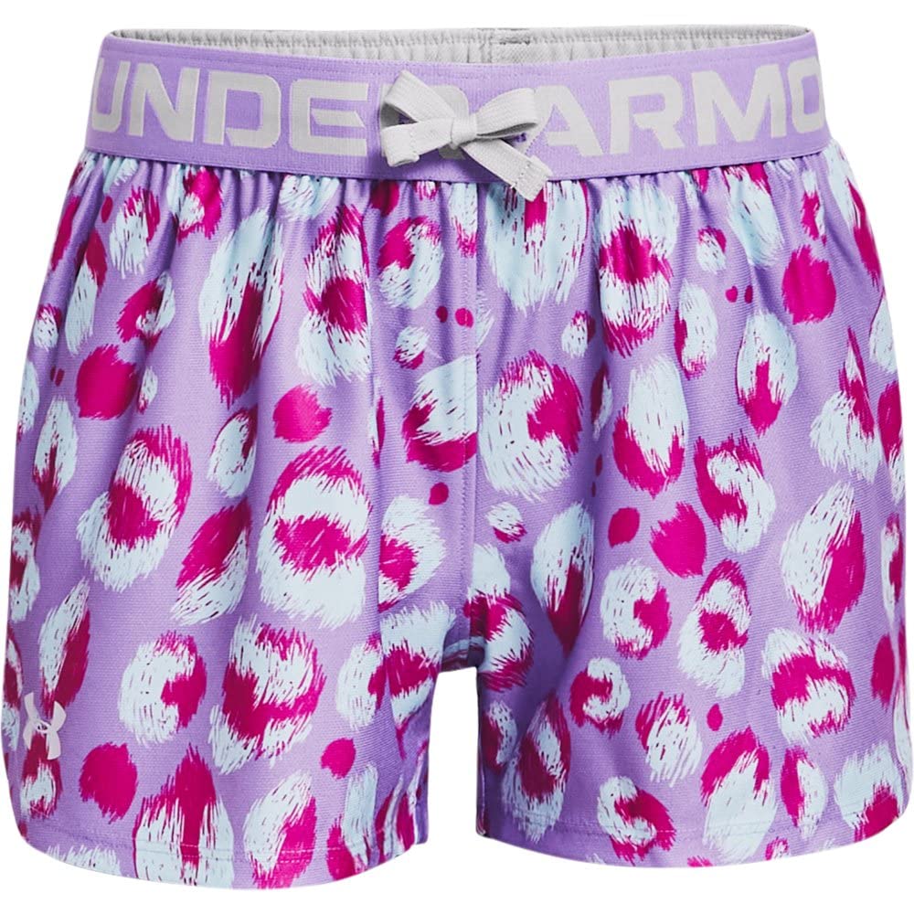 Under Armour de las niñas impreso Play Up Shorts, niña, color
