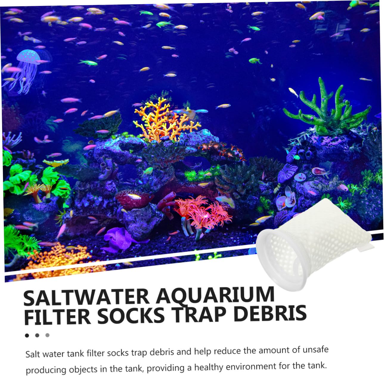 Toddmomy 11 Stück Wabenfilterbeutel für Aquarien aus Pp Beige