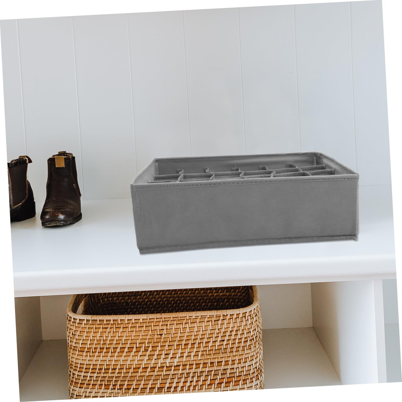 BESTYASH 4pezzi Organizer per Biancheria Intima e Calzini Scatole Portaoggetti Pieghevoli per Armadietti e Contenitori Minimalisti per Piccoli Oggetti