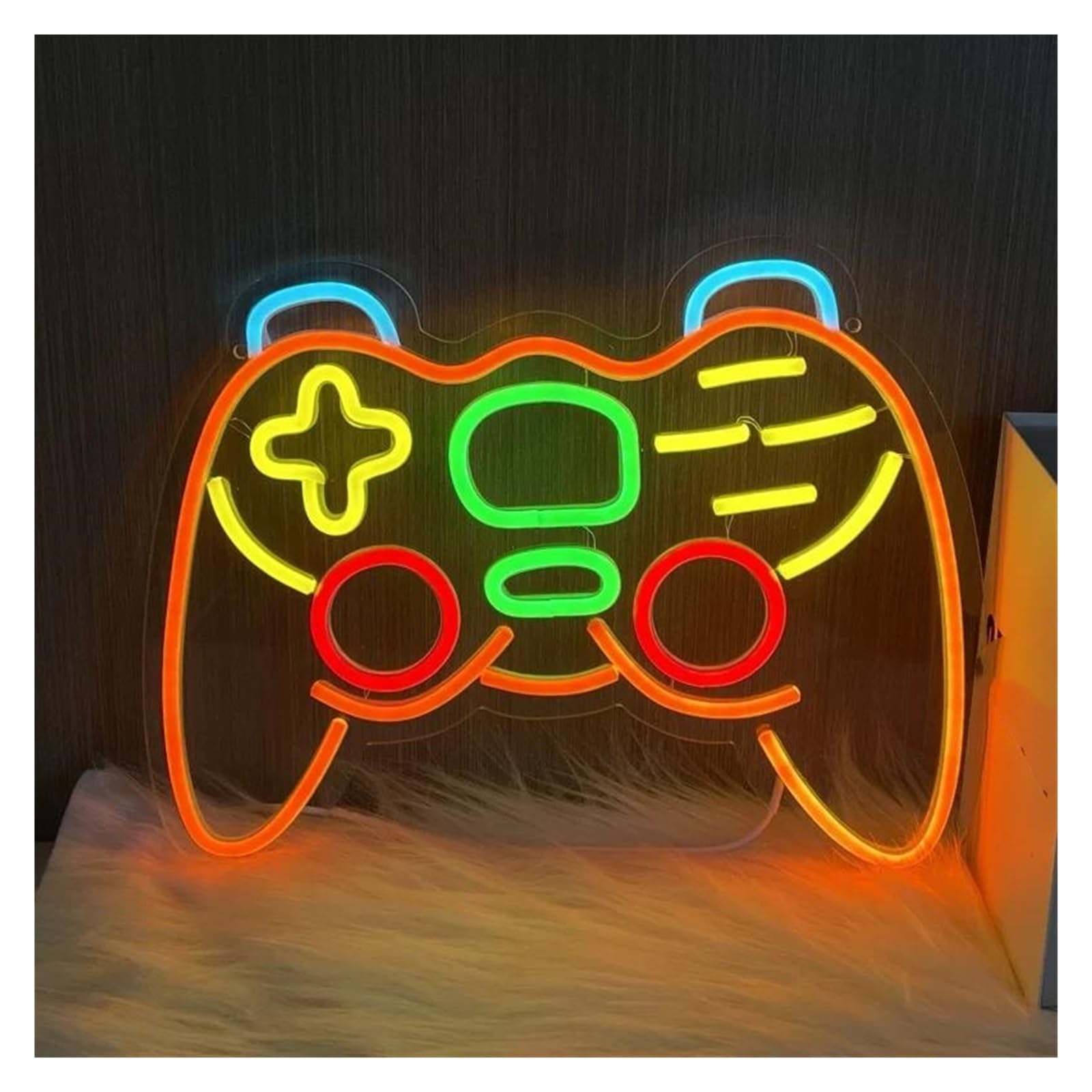 LEMST Sign Lamp Gamepad Neon, Suitable for Game Rooms, Esports Spaces Or Entertainment Corners 32.65x40.47cm