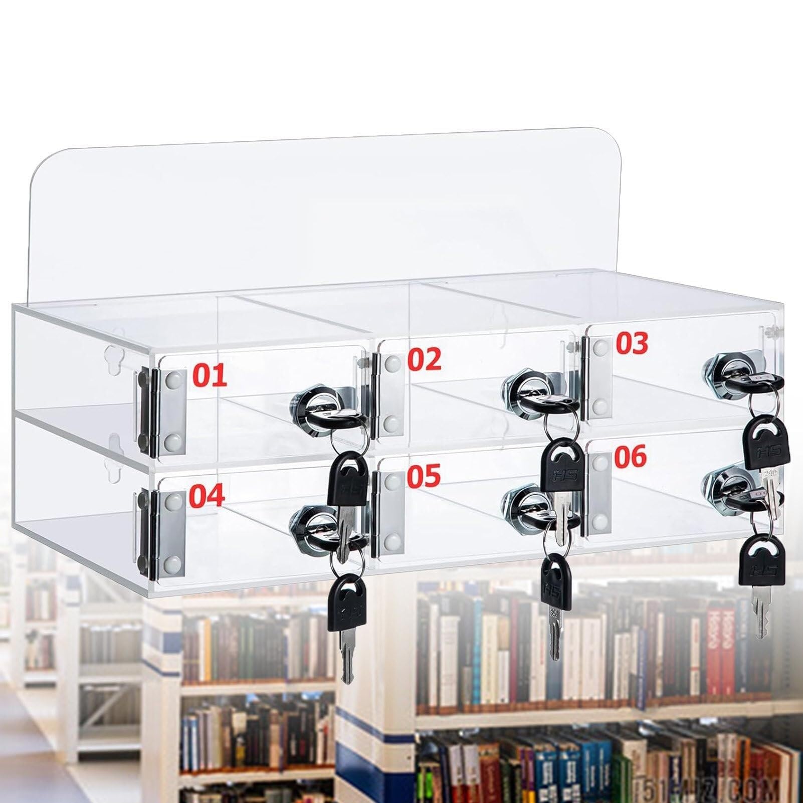 Caja de Almacenamiento para teléfono móvil Soporte acrílico para teléfono móvil Caja de Almacenamiento de Escritorio nizador de teléfono móvil de Pared y Caja de Almacenamiento - Arma