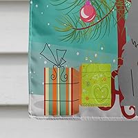 Vista 678 de Caroline's Treasures BB4243GF Bandera de jardín con texto en inglés «Merry Christmas» con texto en inglés «Merry Christmas», bandera decorativa