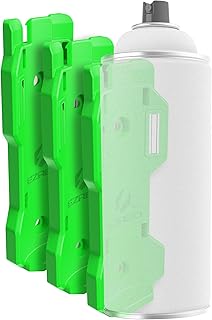 EZRED Magnetic Spray Can Holder 3-Pack Flexible Non-Marring Polymer Lid Holder Green