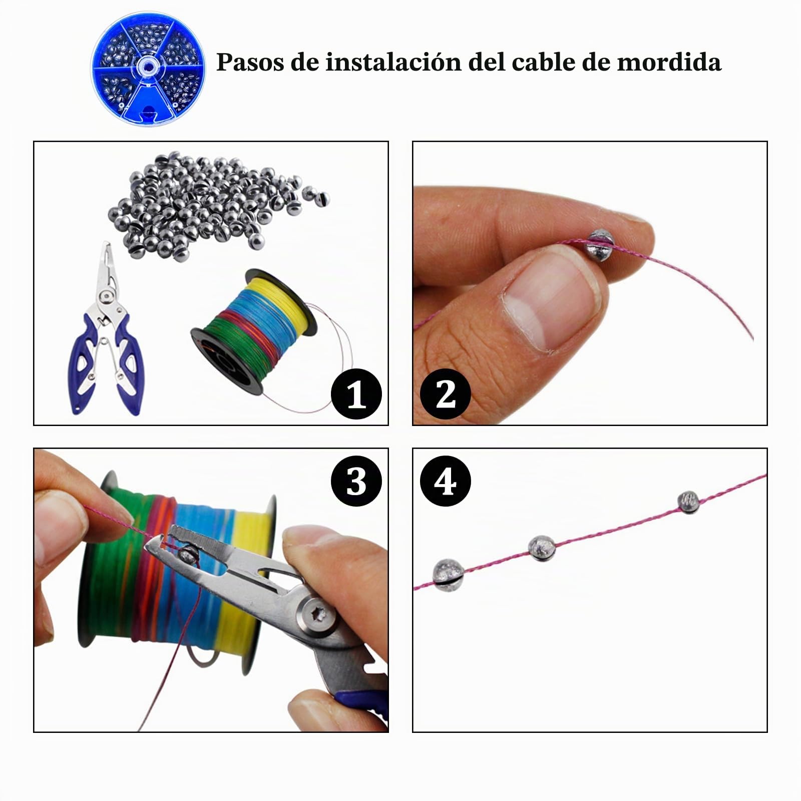 Boyas de Pesca Flotadores 100 Piezas Plomos Plomada con Caja Almacenamiento Trucha Lucio Carpa Perca