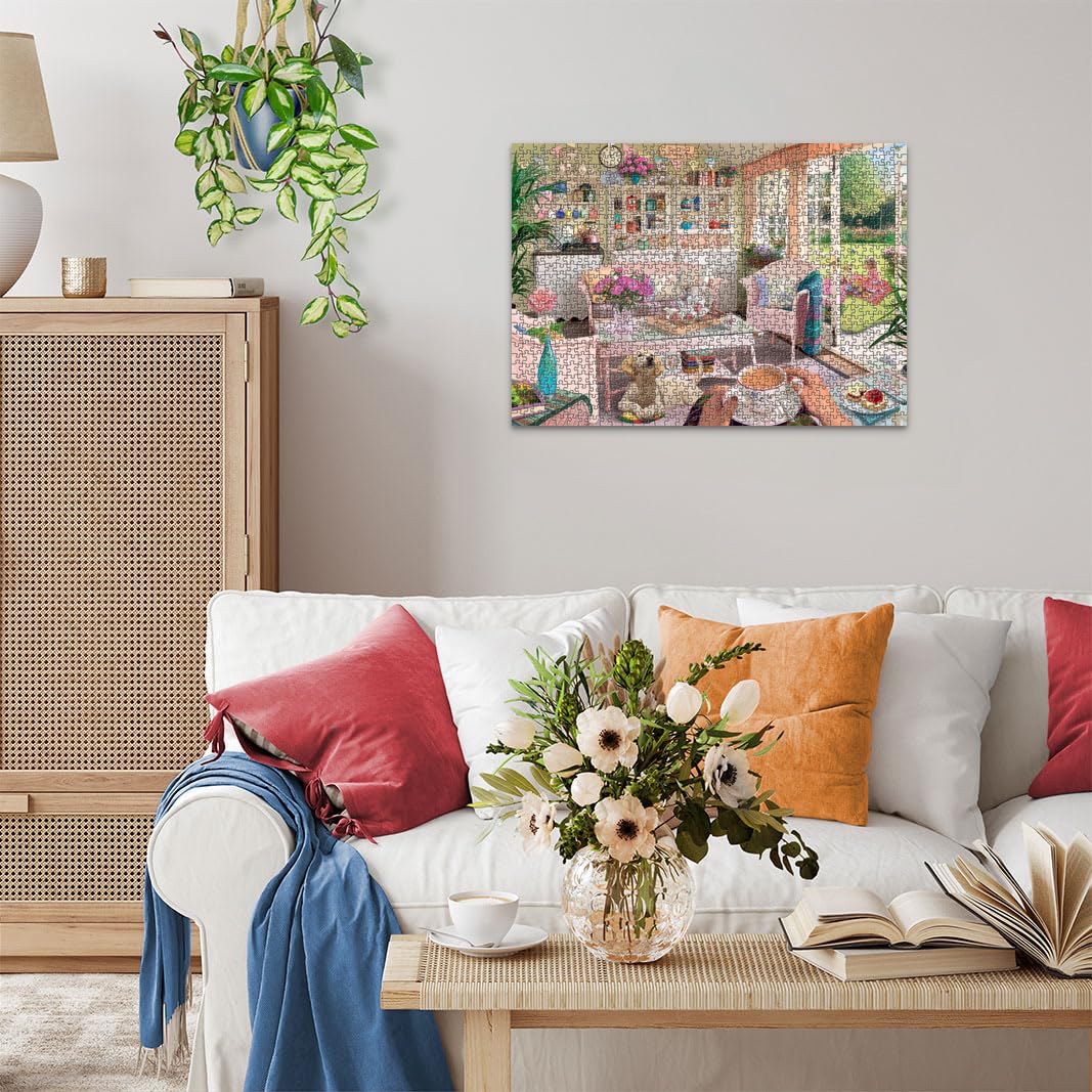Ravensburger My Haven No.9 - Puzzle da 1000 pezzi The Tea House per adulti e bambini dai 12 anni