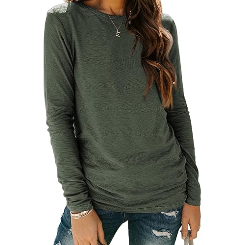 AUTOMET Long Sleeve Shirts for Women Business Casual Tops Fall Fashion Clothes Workout Plus Size Teacher Winter Outfits 2025