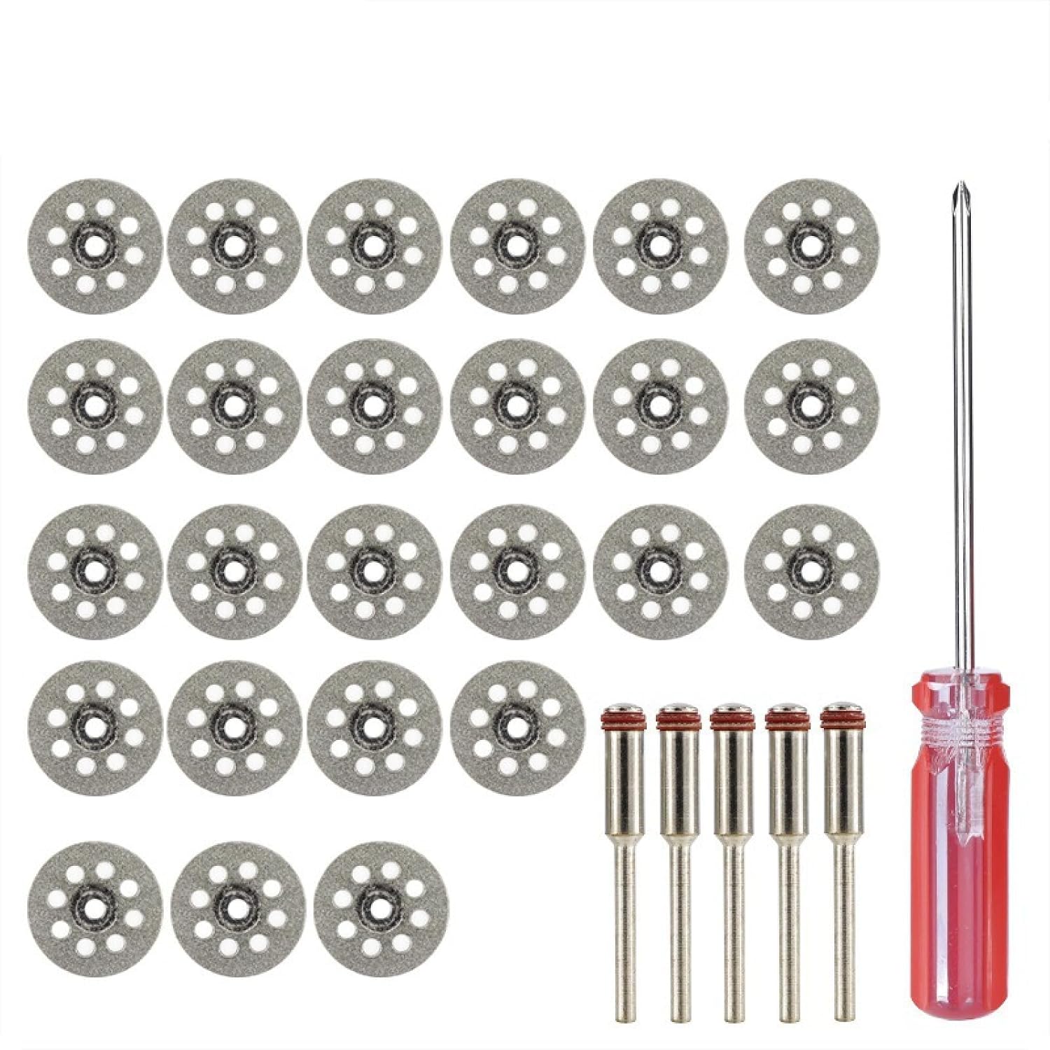 Circular Saw Blade，Multi Material Mitre Saw Blade (AKA Wood Blade, Metal Cutting Blade, TCT Saw Blade) ，TCT Circular Wood Saw Blade，31pcs Diamond Coated Circular Saw Blades Micro Saw Blade Cutting Too