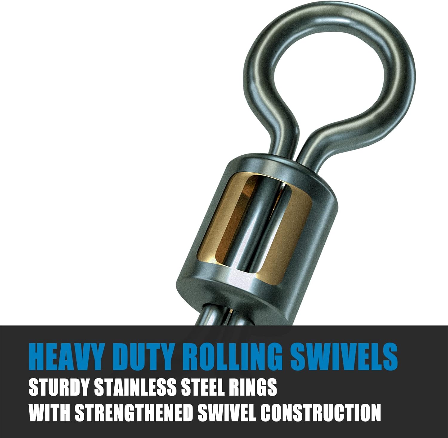 Dr.Fish Barrel Fishing Swivels, Available from #12-#12/0, Stainless Swivels Fishing Tackle Saltwater, Freshwater, Leader/Line/Lure Connector - Image 4