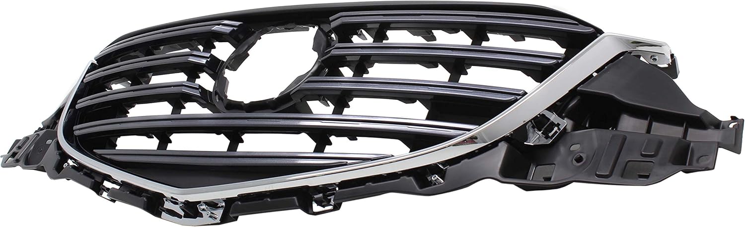 Garage-Pro Grille Assembly Compatible with 2016 Mazda CX-5 Chrome Shell with Painted Dark Gray Insert