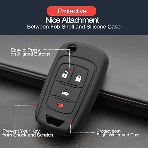 Miniatura 4 de 2 piezas compatibles con Chevy Chevrolet Equinox Cruze Impala Camaro Malibu Limited Buick Encore Lacrosse Regal Verano GMC Terrain - Funda para