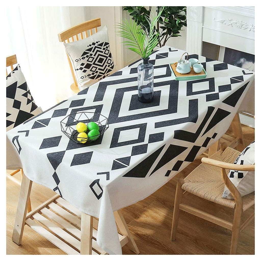 Nappe de table nostalgique chic 140x200 cm aux finitions soignées pour intérieur raffiné