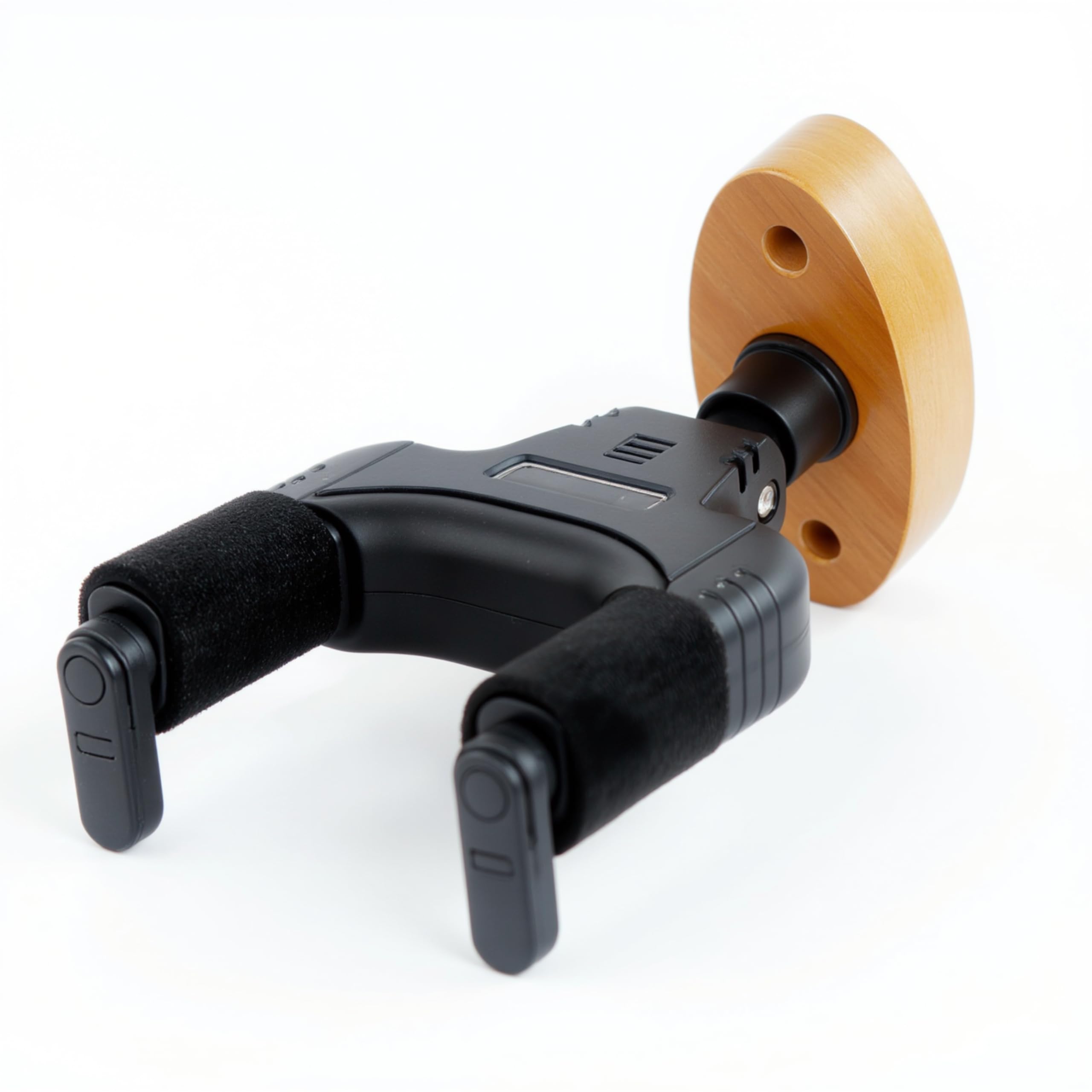 AUPHY Guitar Wall Mount Wood for Classical, Acoustic, Electric Guitars, Bass etc,Professional Guitar Wall Stand/Hanger/Holder with Auto-Lock & Rotate Mechanism for Various Headstock and Neck Widths