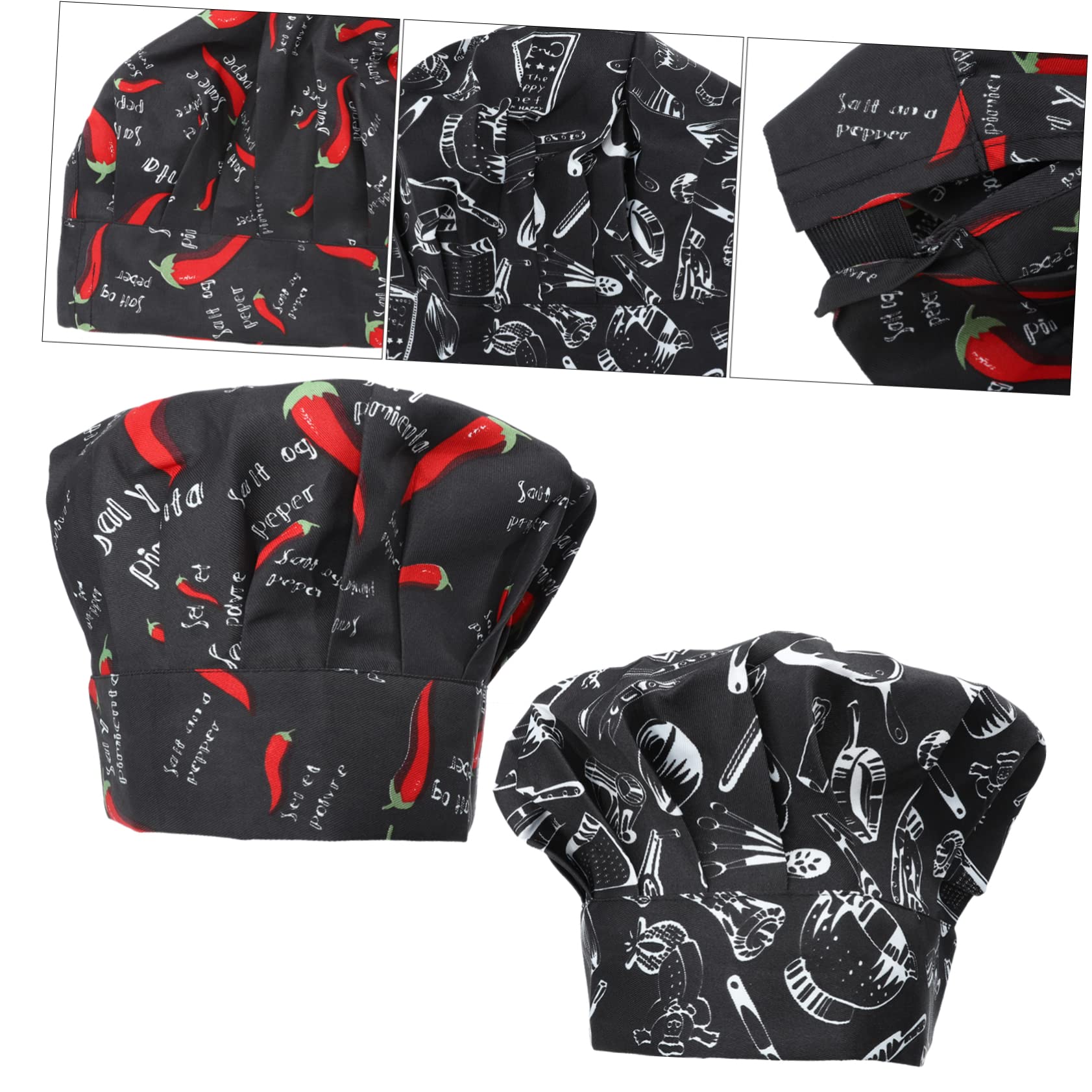 CALLARON 3 Juegos Gorro De Cocinero Gorro De Calavera s para Hombre De Lechero para Hombre Protector Transpirable De Red Divertido 2 Piezas * 3