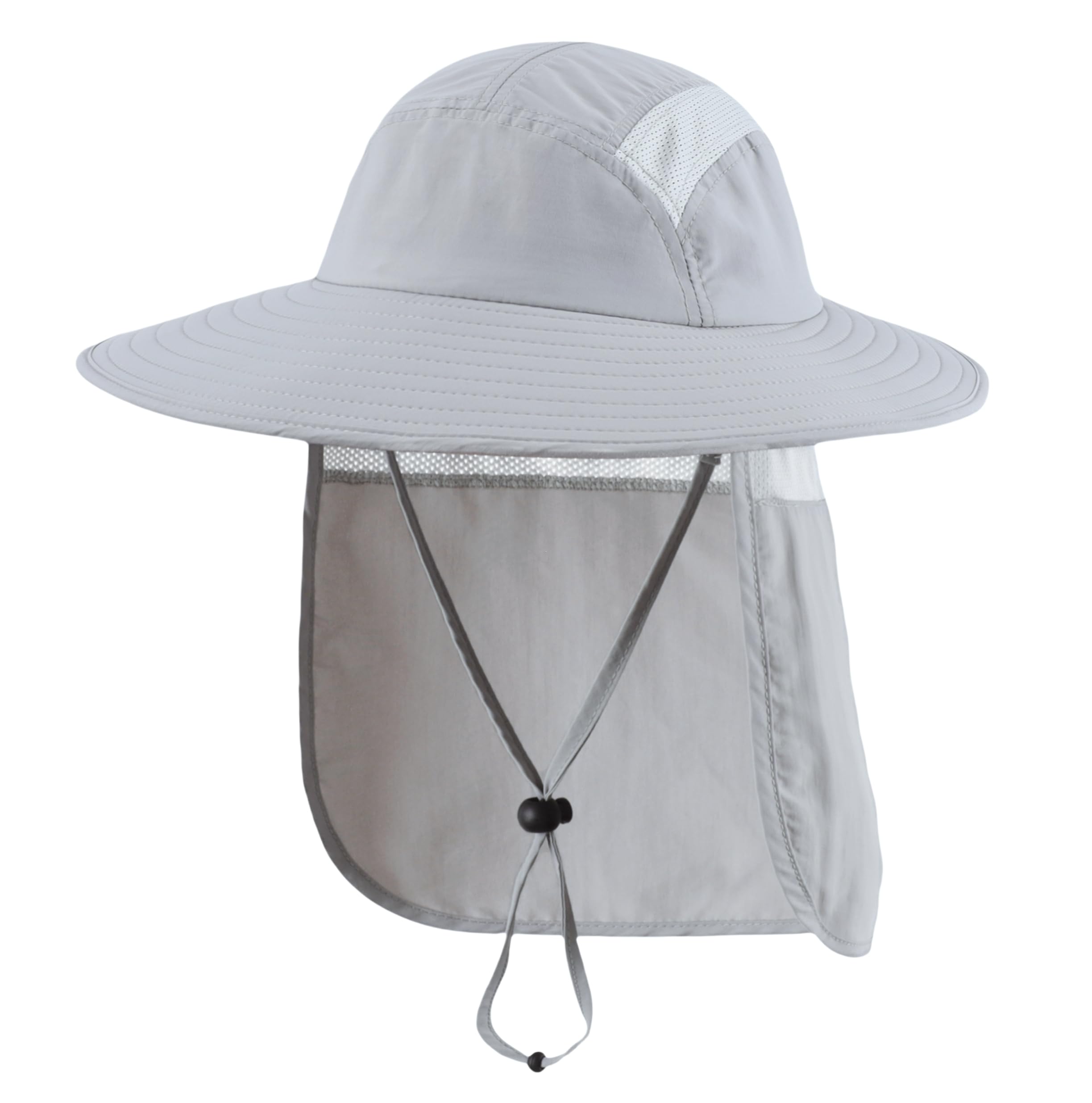 UPF 50+ Mens Wide Brim Fishing Hat with Neck Flap Sun Hat for Men Women Sun Protection Cap