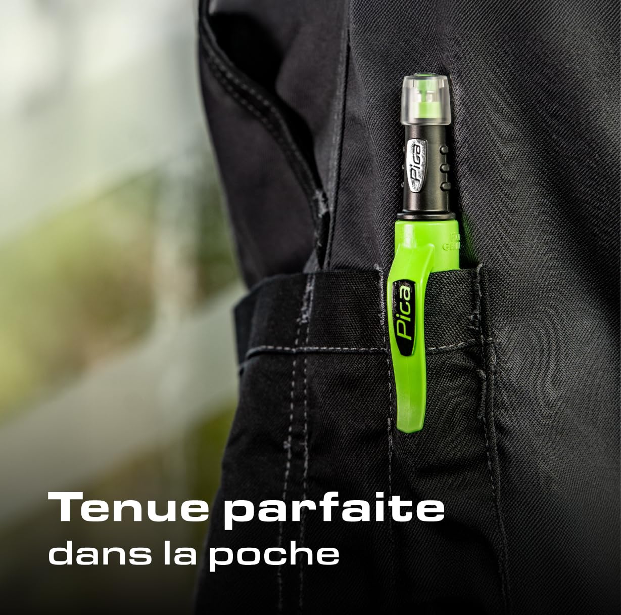 Pica Bundle Fine Dry 70703 I Porte-mine avec mines spéciales 0,9 mm | Comprend Fine Dry 7070 I 29 mines graphite H I rechargeable I idéal pour des marquages précis