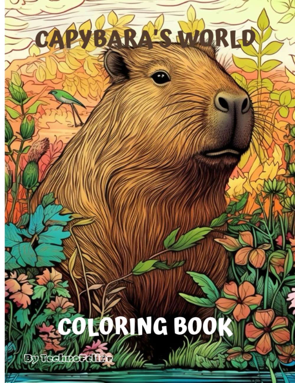 Capybara's World Coloring Book