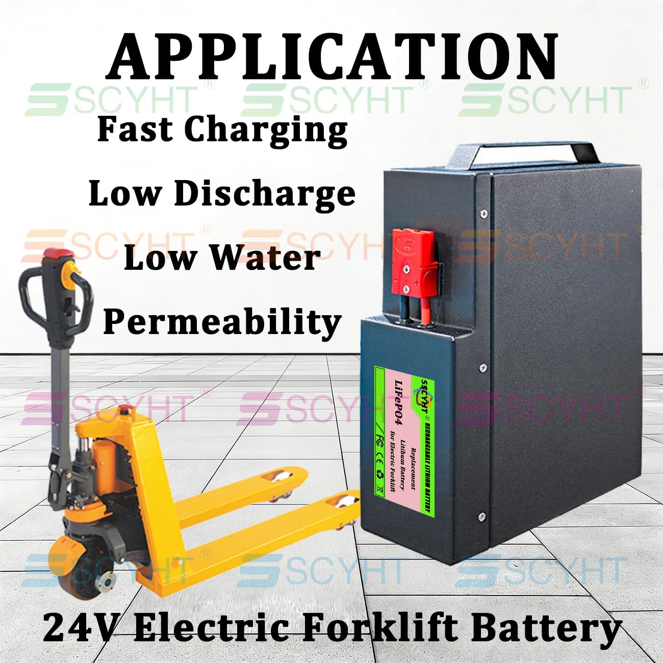 24 Voltios Batería de Litio 24V 20Ah Batería para Carretilla elevadora eléctrica para ETU15 Baterías transpaletas eléctricas Baterías LiFePO4 con BMS,24v20ah