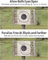 Vista 7 de MidTen Mira de punto rojo de 2MOA 1x25mm, mira réflex impermeable y a prueba de golpes y niebla, alcance de punto rojo con montaje elevado de 1 Negro