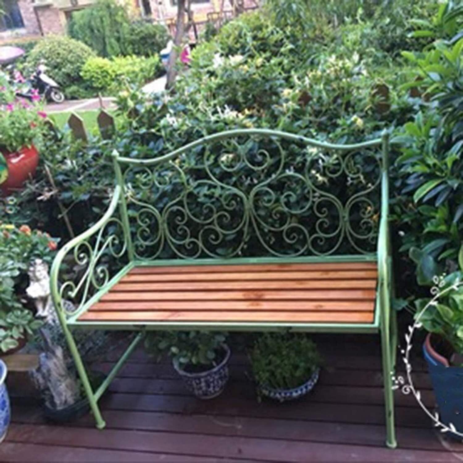 Garden Bench Patio Bench Outdoor Terrace Bench Park Benche Courtyard Decorative Bench