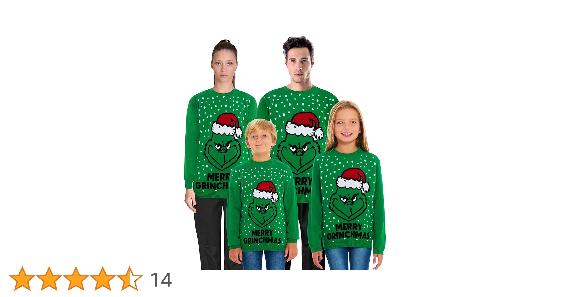 New Camp Ltd Unisex 100% Acrylic Christmas Jumper Crew Neck Family