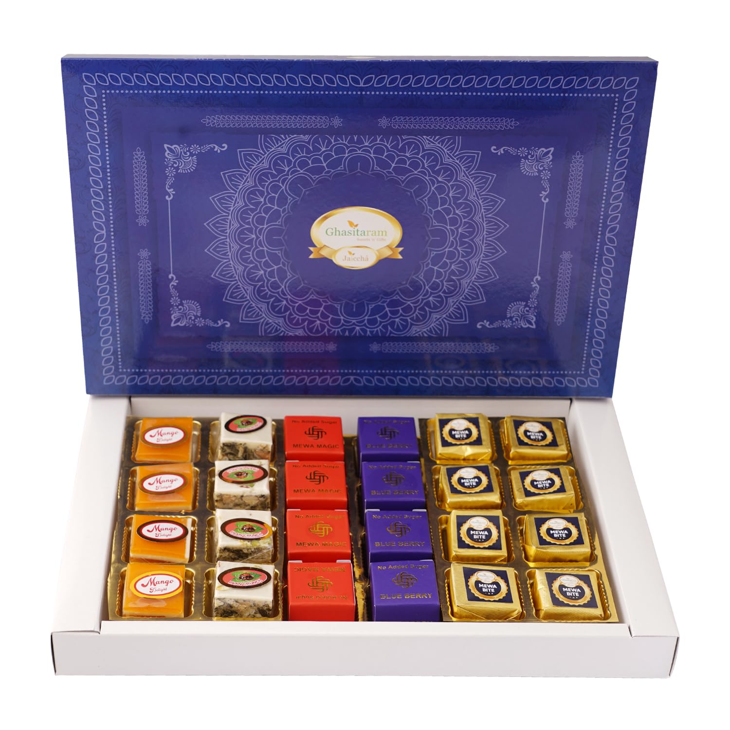 Ghasitaram Gifts Jaiccha Best Assorted Bites 24 pcs|Gift for Diwali,Holi,Valentine,Birthday,Anniversary,Gift for Her,Him,Mothers Day,Fathers Day|