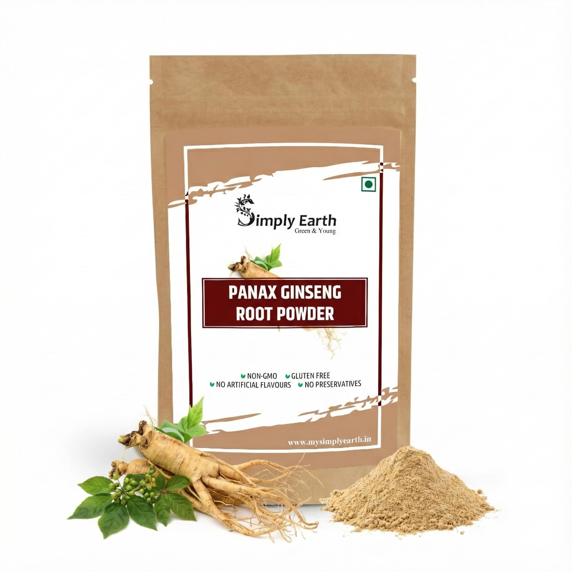 Panax Ginseng Powder, Korean Red Ginseng, for Immunity, Cognitive Support, Muscle Strength & Energy - 100 GM