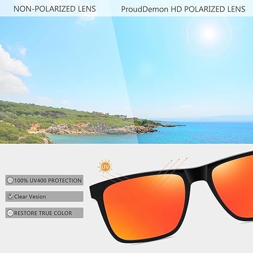 Miniatura 5 de Gafas de sol polarizadas de acetato para hombres y mujeres, diseño retro cuadrado para hombre, gafas de sol para conducción deportiva con protección