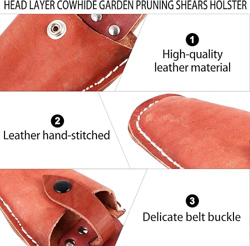 Miniatura 9 de Estuche de tijeras Podadora Bolsa de tijera Bolsa de tijeras de podar Bolsa de tijeras de podar Estuche protector Estuche de cizalla de poda Estuche