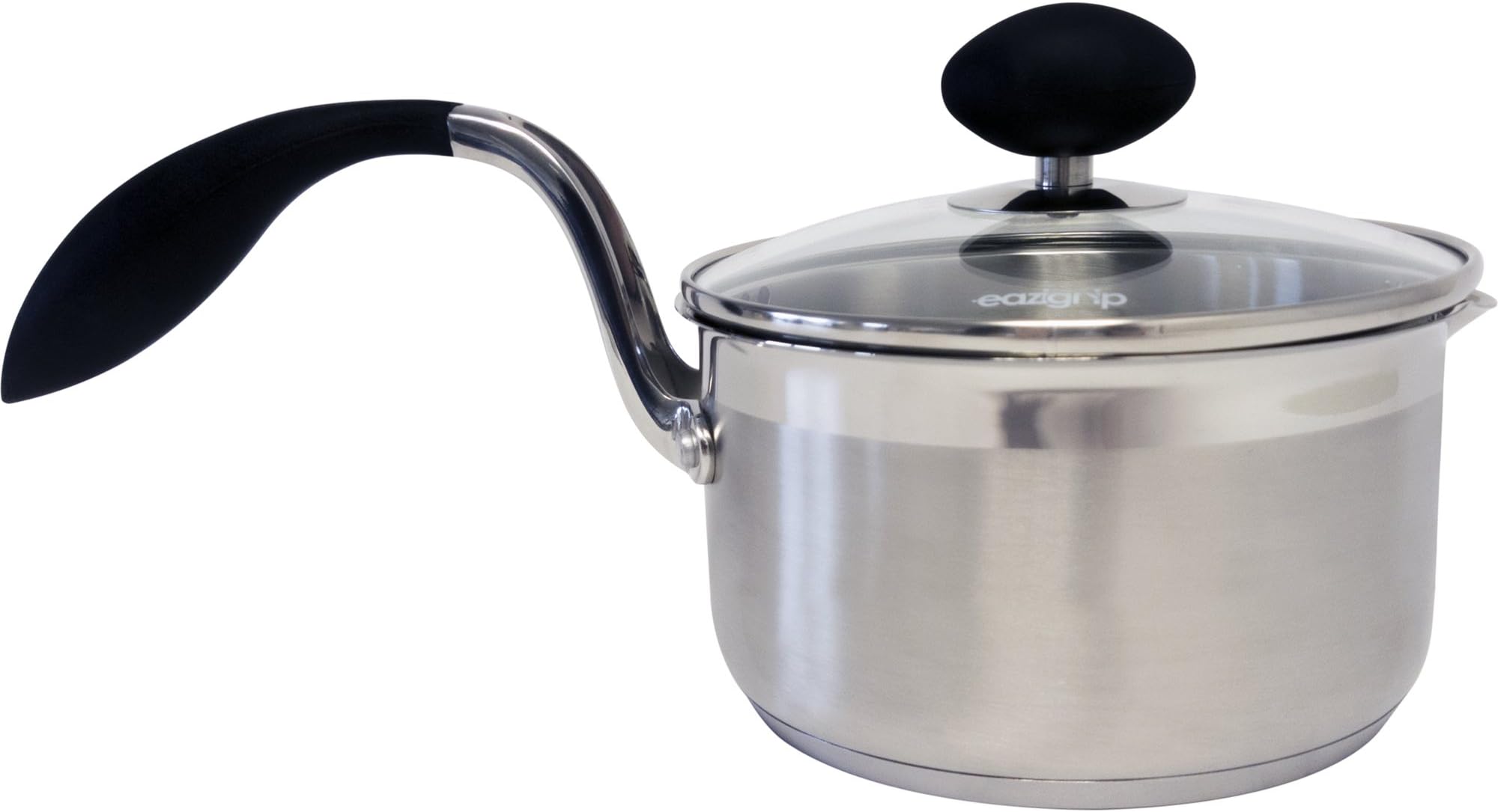 1.5-Qt. Stainless Steel Non Stick Covered Saucepan with Lid | Lightweight, Ergonomic