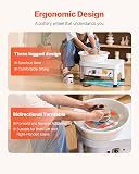 Mophorn Tour de Poterie Électrique 280W Kit Machine à Roue de Potier Céramique 25cm 0-300 TR/Min Commande au Pieds Outil Mise en Forme pour Professionnel Particulier Moulage Argile Bricolage École - 5