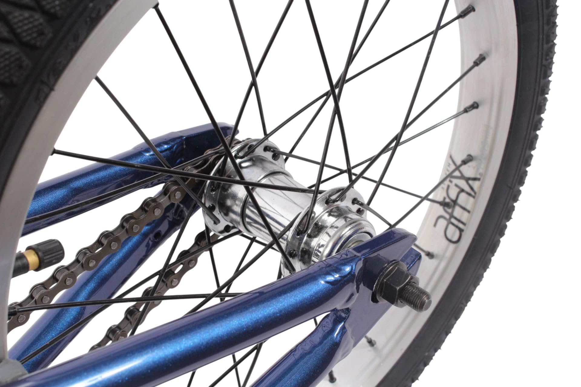 KHE ARSENIC LL 16 Zoll BMX Bike 2025 – 7,9kg leicht, Aluminiumrahmen, Alulenker, U- & Sidepull-Bremse, Two-Tone Reifen, für Kinder ab 110 cm – Freestyle BMX für Park, Street & Pumptrack – Blau
