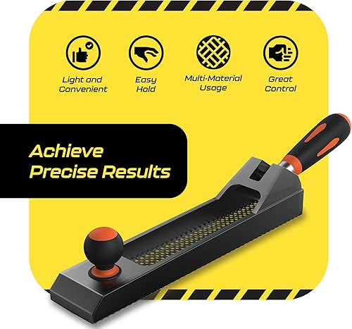 Miniatura 2 de SCRUBIT Plano de superficie de alisado, herramienta de afeitadora de madera, cepilladora de mano ajustable para carpintería y raspador de paneles de