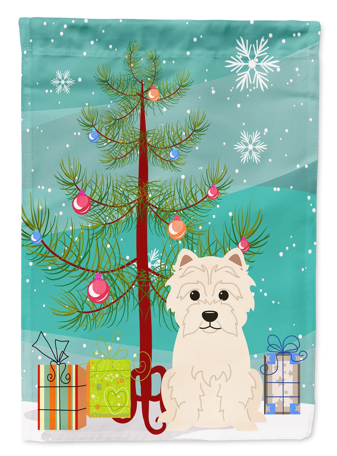 Drapeau de jardin Westie Merry Christmas Tree Caroline's Treasures BB4167GF