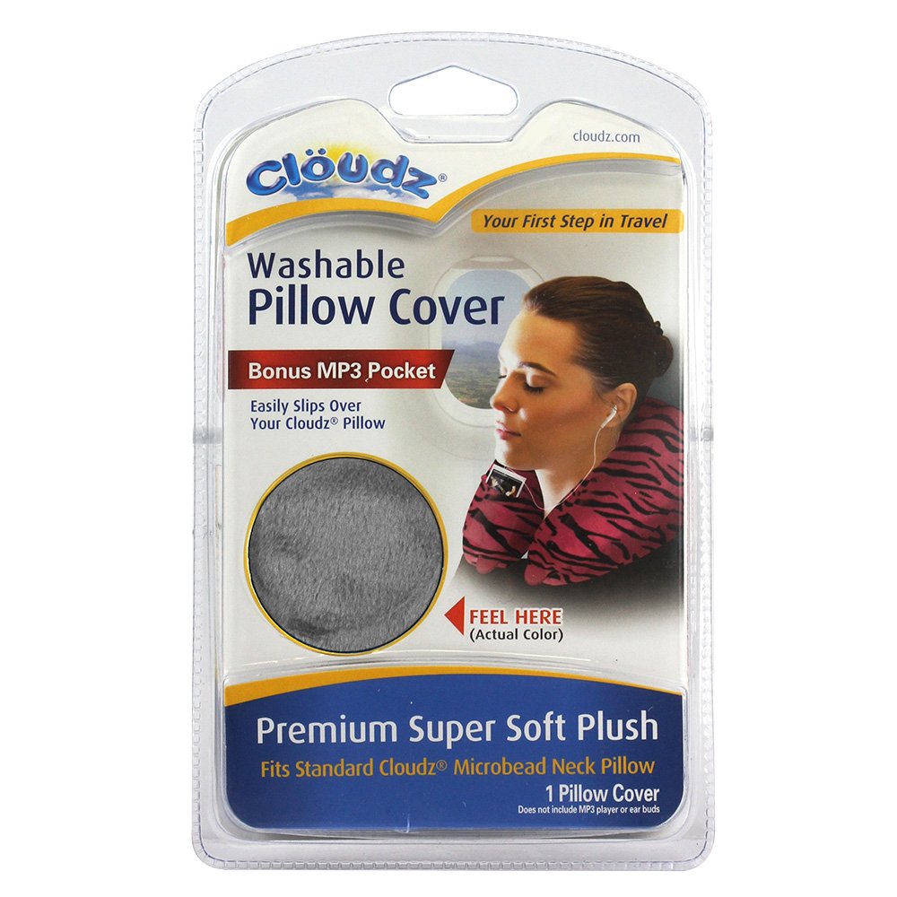 Cloudz Microbead Travel Neck Pillow – Grey